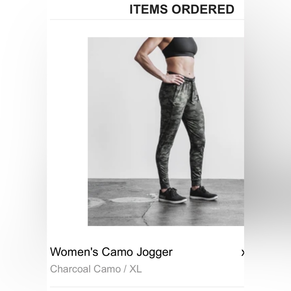 NoBull women’s charcoal camo joggers